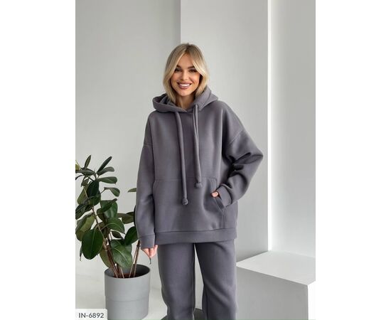 Жіночий спортивний костюм на флісі великого розміру. р.50-52;54-56 (9кол.) "ANNABELLE" купити недорого від прямого постачальника, зображення 24