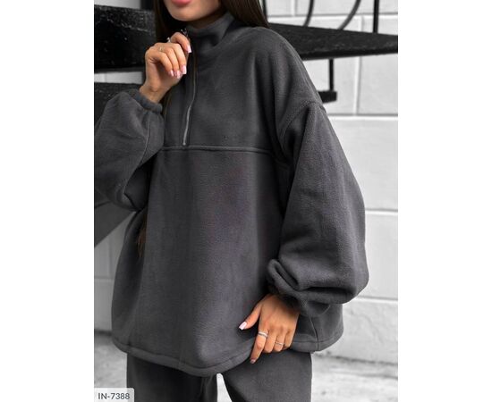 Костюм жіночий на флісі спортивний р.S-M;M-L (3кол.) "ANNVER" купити недорого від прямого постачальника, зображення 6