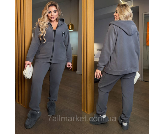 Фотография Костюм женский спортивный флисовый (46-60) "LADA" недорого от прямого поставщика, изображение 2