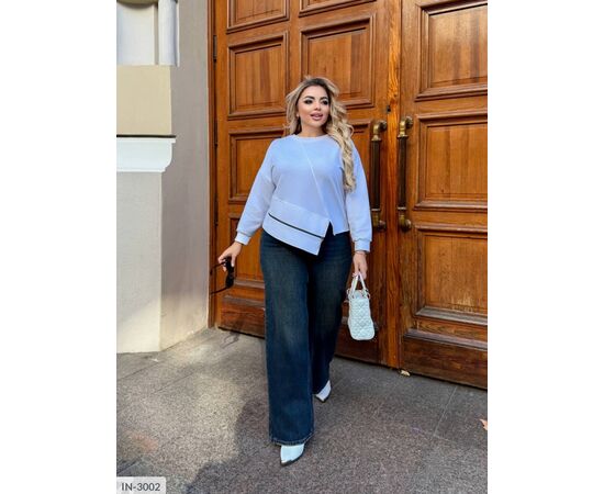 Фотография Женский кофточка двунитка большого размера р.46-48;50-52;54-56;58-60 (3цв) "VLADA" купить недорого от прямого поставщика, изображение 9