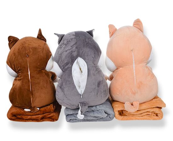 Дитячий плед унісекс 7791 mix, Хаскі milk 40х25, плед 160х120 р.120*160 "Obuv OK2" недорого оптом від прямого постачальника, зображення 2