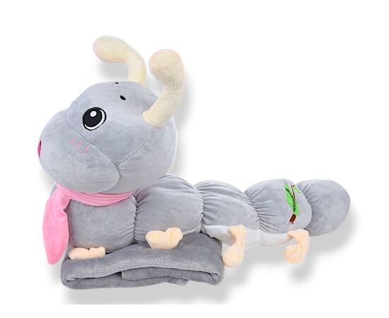 Дитячий плед унісекс 7227 mix, Гусениця 70х30, плед 160х120 р.120*160 "Obuv OK2" недорого оптом від прямого постачальника, зображення 2