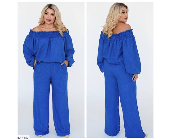 Фотография Костюм женский со штанами большие размеры р.50-52;54-56;58-60;56-58 (4цв) "VIKA" купить недорого от прямого поставщика, изображение 14