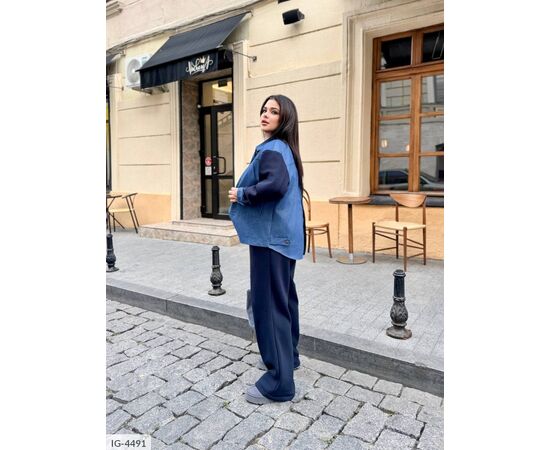 Фотография Костюм женский двойка брюки и рубашка большие размеры р.50-52;54-56;58-60 "VIKA" купить недорого от прямого поставщика, изображение 9