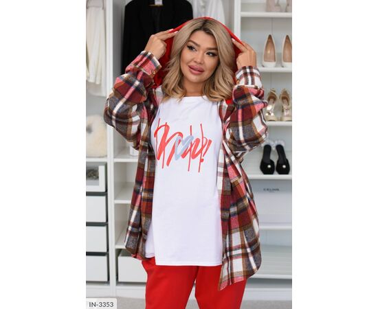 Фотография Тройка оверсайз р.48-50;52-54;56-58;60-62 (5цв) "VIKA" купить недорого от прямого поставщика, изображение 28