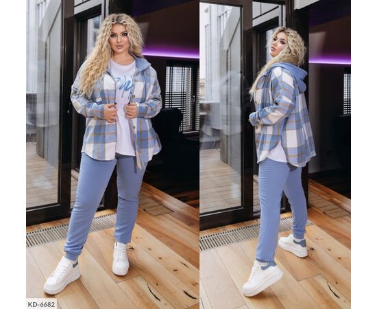 Фотография Тройка оверсайз р.48-50;52-54;56-58;60-62 (5цв) "VIKA" купить недорого от прямого поставщика, изображение 5