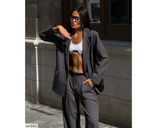 Фотография Костюм двойка женский пиджак и брюки р.S-M;M-L "ANNVER" купить недорого от прямого поставщика, изображение 2