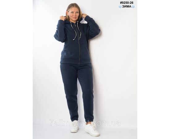 Фотография Спортивный костюм женский трехнитка на флисе полубалта 48,50,52,54 (2цв) "NOWEMBER", изображение 2