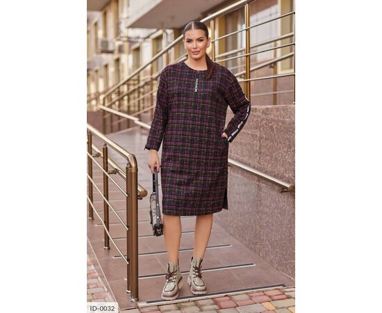 Жіноча літня трикотажна сукня р.50-52;54-56;58-60;62-64 (3кол.) "LETTI" купити недорого від прямого постачальника, зображення 4