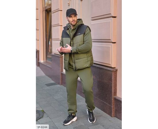 Чоловічий спортивний костюм на флісі р.48;50;52;54-56;58-60 "LETTI" купити недорого від прямого постачальника, зображення 3