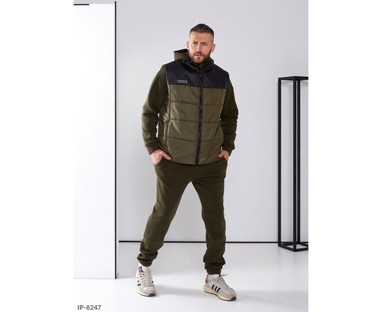 Чоловічий спортивний костюм на флісі р.48;50;52;54-56;58-60 "LETTI" купити недорого від прямого постачальника, зображення 6
