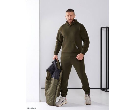 Чоловічий спортивний костюм на флісі р.48;50;52;54-56;58-60 "LETTI" купити недорого від прямого постачальника, зображення 7