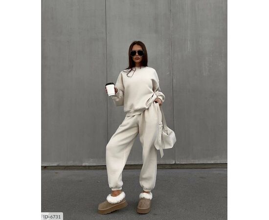 Жіночий спортивний костюм на флісі р.S-M;M-L (2кол.) "ANNVER" купити недорого від прямого постачальника, зображення 2