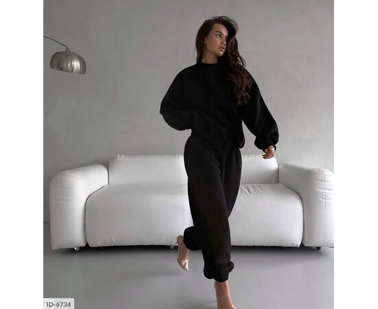 Жіночий спортивний костюм на флісі р.S-M;M-L (2кол.) "ANNVER" купити недорого від прямого постачальника, зображення 4