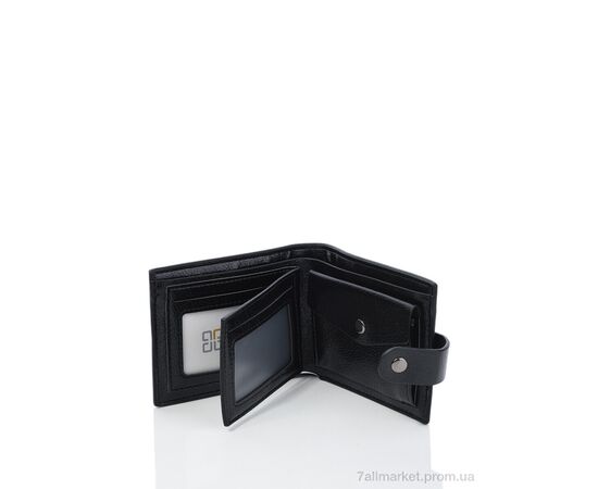 Гаманець чоловічий 636 black 10*12*2.5 см, "GLAMORTA" недорого оптом від прямого постачальника, зображення 2