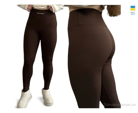 Фотография Лосинсы женские Весна/осень 50225-1 шоколад (4 шт. р.сетка 2XL-5XL) "Sport style" недорого оптом от прямого поставщика, изображение 2