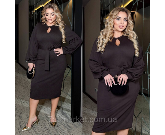 Фотография Платье женское рубчик р-ры 46-60 "LADA" купить недорого от прямого поставщика, изображение 2