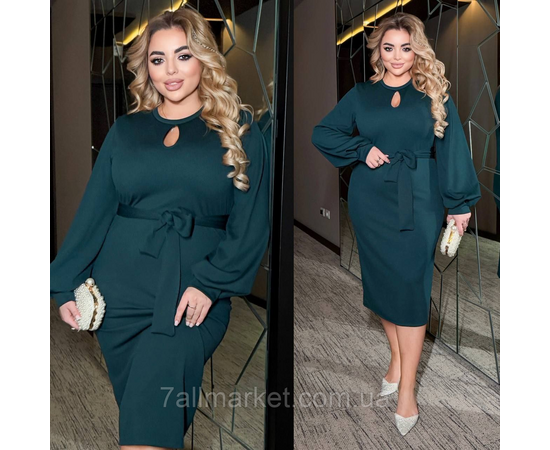 Фотография Платье женское рубчик р-ры 46-60 "LADA" купить недорого от прямого поставщика, изображение 2