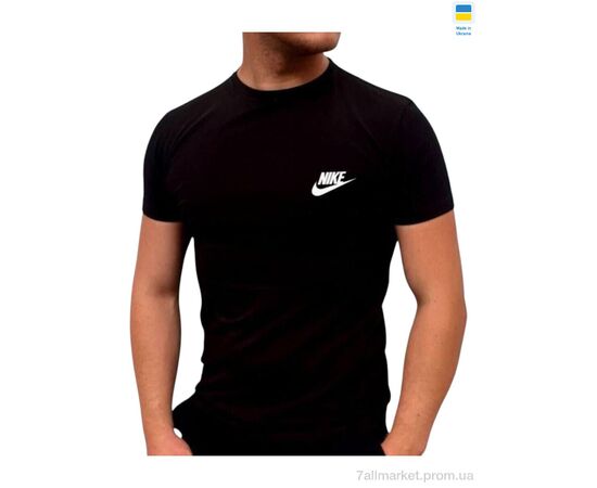 Фотография Футболка мужская Лето 82NK чорний (4 шт. р.сетка M-2XL) "Sport style" недорого оптом от прямого поставщика, изображение 2