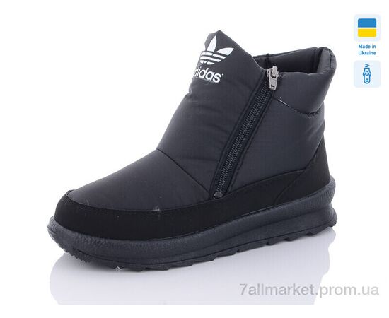 Черевики жіночі стильні Зима 114ADS чорний ч/п (8 пар р.37-41) "Selena" недорого оптом від прямого постачальника, зображення 2