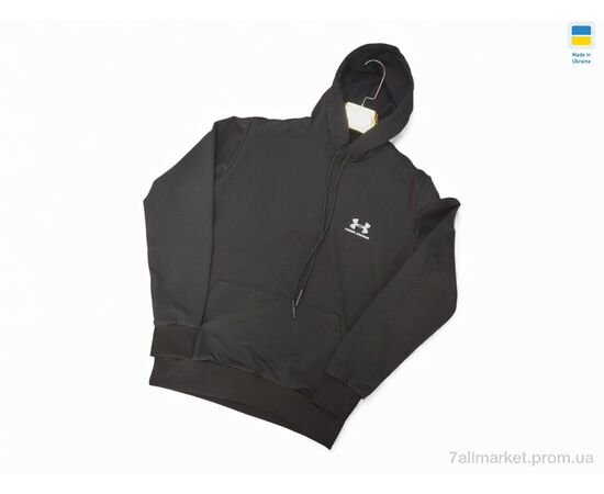 Батник чоловічий Весна/осінь 501 UA чорний (5 шт. р.сіткаM-2XL) "Sport style" недорого оптом від прямого постачальника, зображення 2