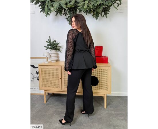 Фотография Костюм брючный женский большие размеры р.50-52;54-56;58-60 "VIKA" купить недорого от прямого поставщика, изображение 6