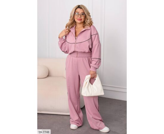 Фотография Женский прогулочный костюм со штанами большие размеры р.50-52;54-56;58-60 (4цв) "VIKA" купить недорого от прямого поставщика, изображение 8