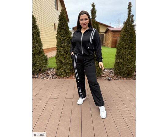 Фотография Женский костюм кофта с брюками на резнике большие размеры р.46-48;50-52;54-56;58-60;62-64 (4цв) "VLADA" купить недорого от прямого поставщика, изображение 6