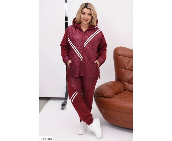 Фотография Женский прогулочный костюм со штанами большие размеры р.50-52;54-56;58-60;62-64;64-68;66-68 (5цв) "VLADA" купить недорого от прямого поставщика, изображение 13