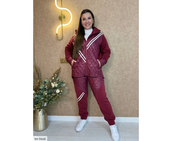 Фотография Женский прогулочный костюм со штанами большие размеры р.50-52;54-56;58-60;62-64;64-68;66-68 (5цв) "VLADA" купить недорого от прямого поставщика, изображение 2