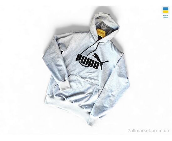 Кофта чоловіча Весна/осінь 501 PU св.сірий (5 шт. р.сіткаM-2XL) "Sport style" недорого оптом від прямого постачальника, зображення 2