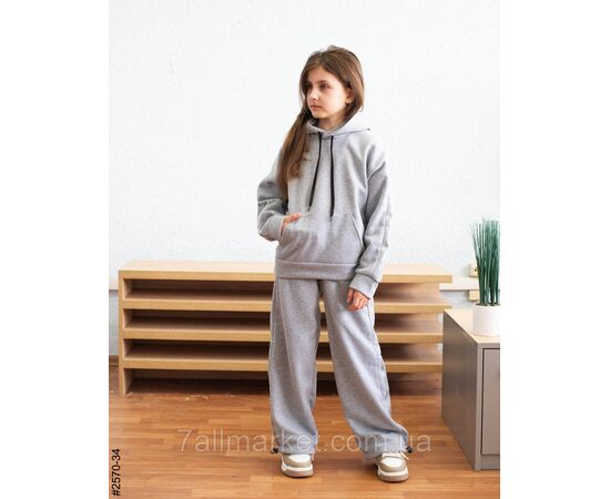 Спортивний костюм тринитка на флісі підліток 36,38,40,42 (4кв) "NOWEMBER" недорого від прямого постачальника, зображення 4