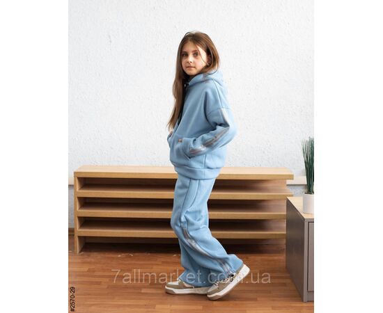 Спортивний костюм тринитка на флісі підліток 36,38,40,42 (4кв) "NOWEMBER" недорого від прямого постачальника, зображення 3