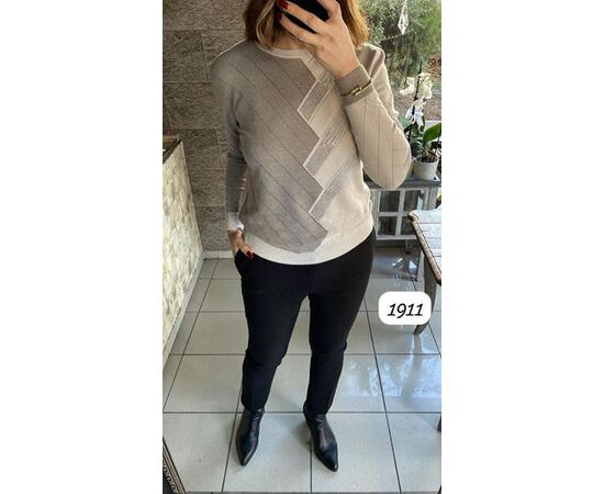 Фотография Свитер женский 1911 mint р.50-52 "Julia" недорого оптом от прямого поставщика, изображение 2