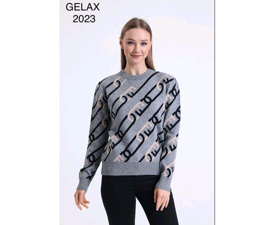 Фотография Свитер женский 2023 purple р.48-52 "Julia" недорого оптом от прямого поставщика, изображение 2