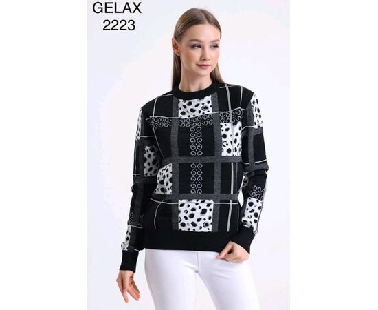 Фотография Свитер женский 2223 green р.48-52 "Julia" недорого оптом от прямого поставщика, изображение 2