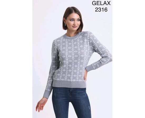 Фотография Свитер женский 2316 d.beige р.48-52 "Julia" недорого оптом от прямого поставщика, изображение 2