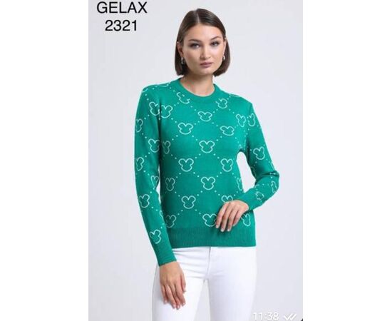 Фотография Свитер женский 2321 white р.48-52 "Julia" недорого оптом от прямого поставщика, изображение 2