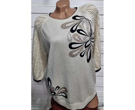 Фотография Свитер женский JL564 wine р.52-54 "Julia" недорого оптом от прямого поставщика, изображение 2