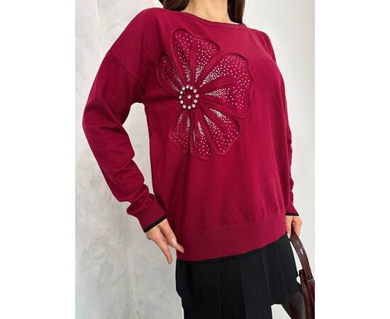 Фотография Свитер женский JL658 white р.52-54 "Julia" недорого оптом от прямого поставщика, изображение 2