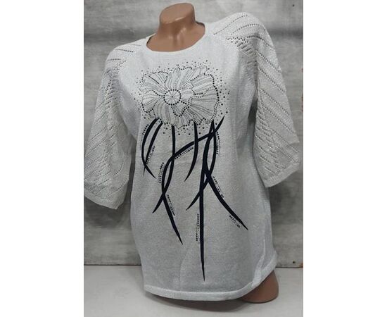 Фотография Свитер женский JL668 grey р.52-54 "Julia" недорого оптом от прямого поставщика, изображение 2