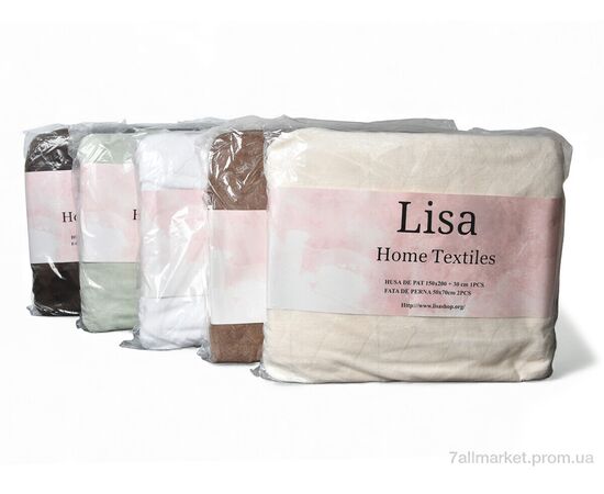 Постільна білизна Весна/осінь Lisa 2025(12113) 150x200 mix (3 шт. р.сіткаOne size) "Obuvok" недорого оптом від прямого постачальника, зображення 3