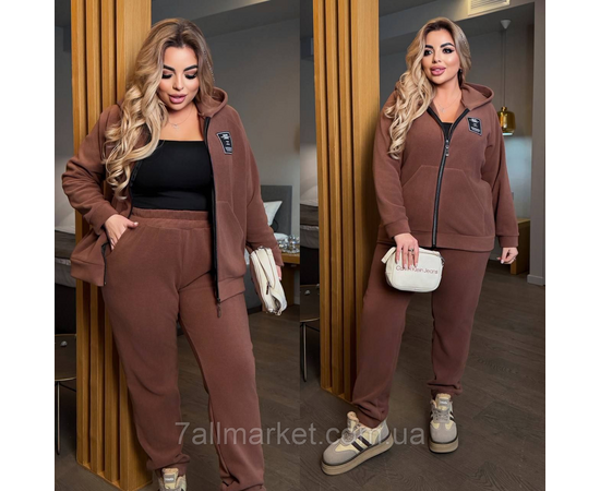 Костюм жіночий спортивний флісовий (46-60) "LADA" недорогий від прямого постачальника, зображення 2