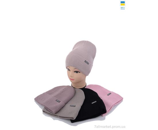 Фотография Женская шапка Зима SW032-5 на флісі mix (5 шт. р.сетка 56-60) "Angelica" недорого оптом от прямого поставщика, изображение 2