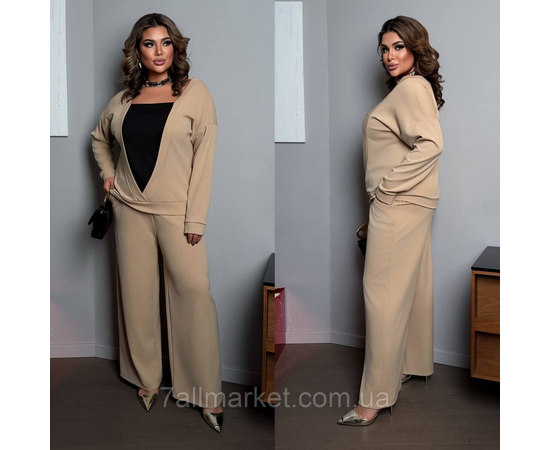 Костюм-двійка жіночий трикотажний розміри 46-60 "LADA" недорого від прямого постачальника, зображення 2