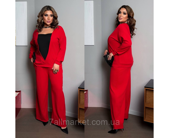 Костюм-двійка жіночий трикотажний розміри 46-60 "LADA" недорого від прямого постачальника, зображення 2