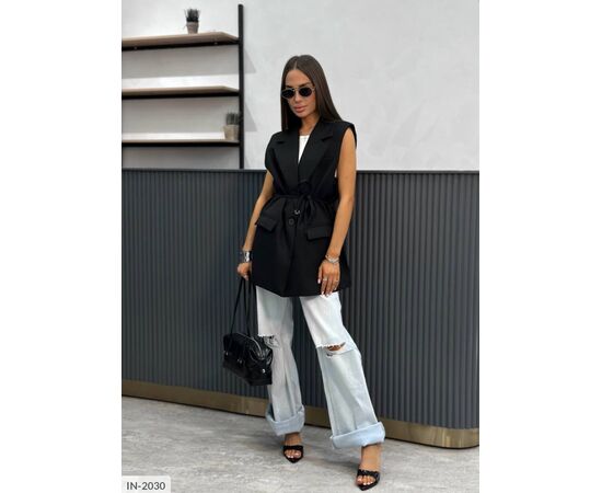 Фотография Женская жилетка р.S-M;M-L (2цв) "ANNVER" купить недорого от прямого поставщика, изображение 2