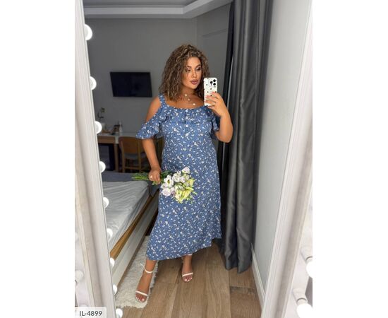 Фотография Сарафан женский софт большого размера р.46-48;50-52;54-56;58-60 (3цв) "VLADA" купить недорого от прямого поставщика, изображение 7