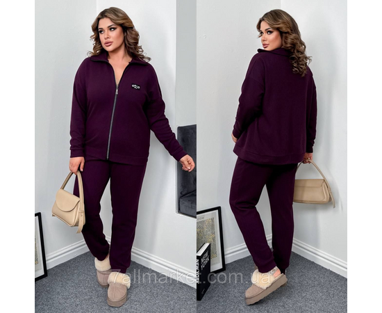 Фотография Костюм женский прогулочный ангора рубчик (46-60) "LADA" недорого от прямого поставщика, изображение 2