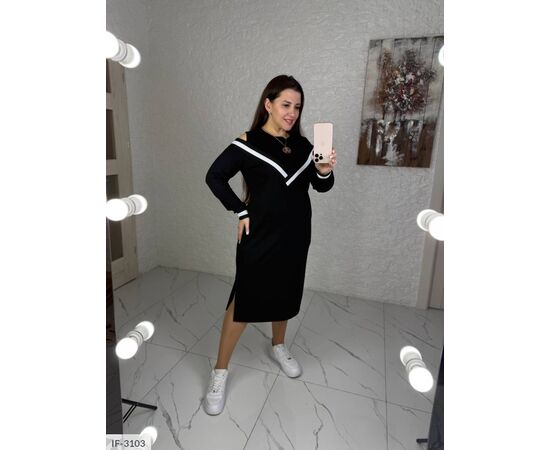 Фотография Женское платье БАТАЛ р.46-48;50-52;54-56;58-60 (3цв) "VLADA" купить недорого от прямого поставщика, изображение 3